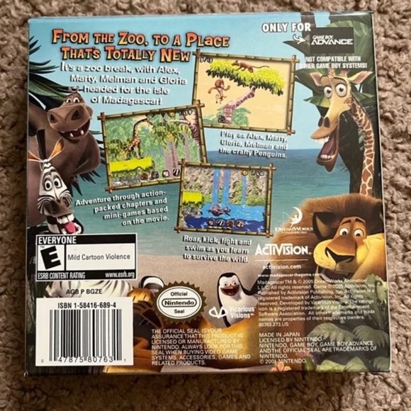 Madagascar Gameboy Game - Picture 2 of 2